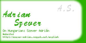 adrian szever business card